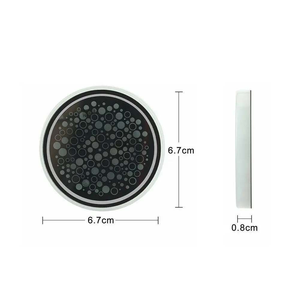 

Car luminous water coaster, universal water droplets, LED colorful smart luminous coaster, car water coaster, auto supplies