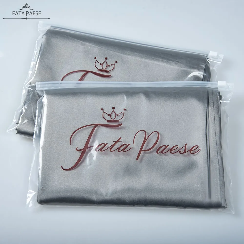 Шелковый атласный чехол для подушки 2 шт. однотонный домашний кровати белого