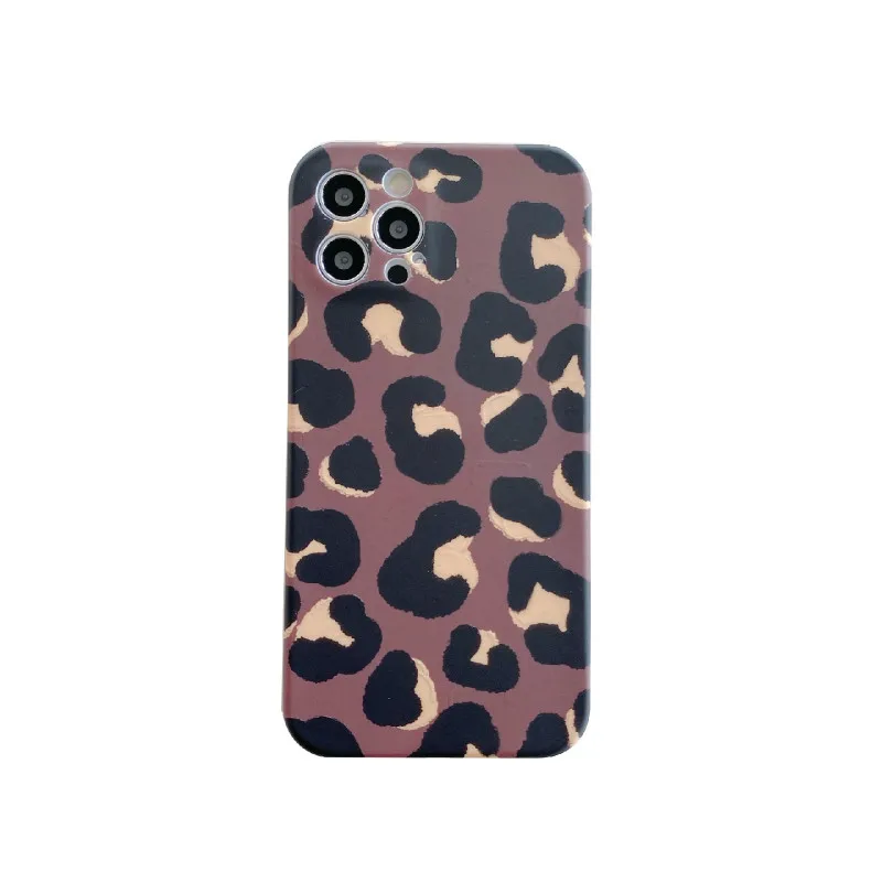 

Graffiti leopard print silicone phone case for iPhone11 12Pro Max mini X XR XS XSMax 8 7PluS anti-drop protective back cover