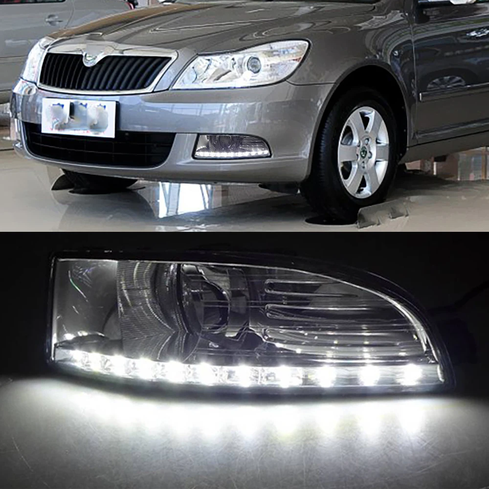 Мигающий светодиодный Габаритные огни для Skoda Octavia A5 2010 2011 2012 2013 дом