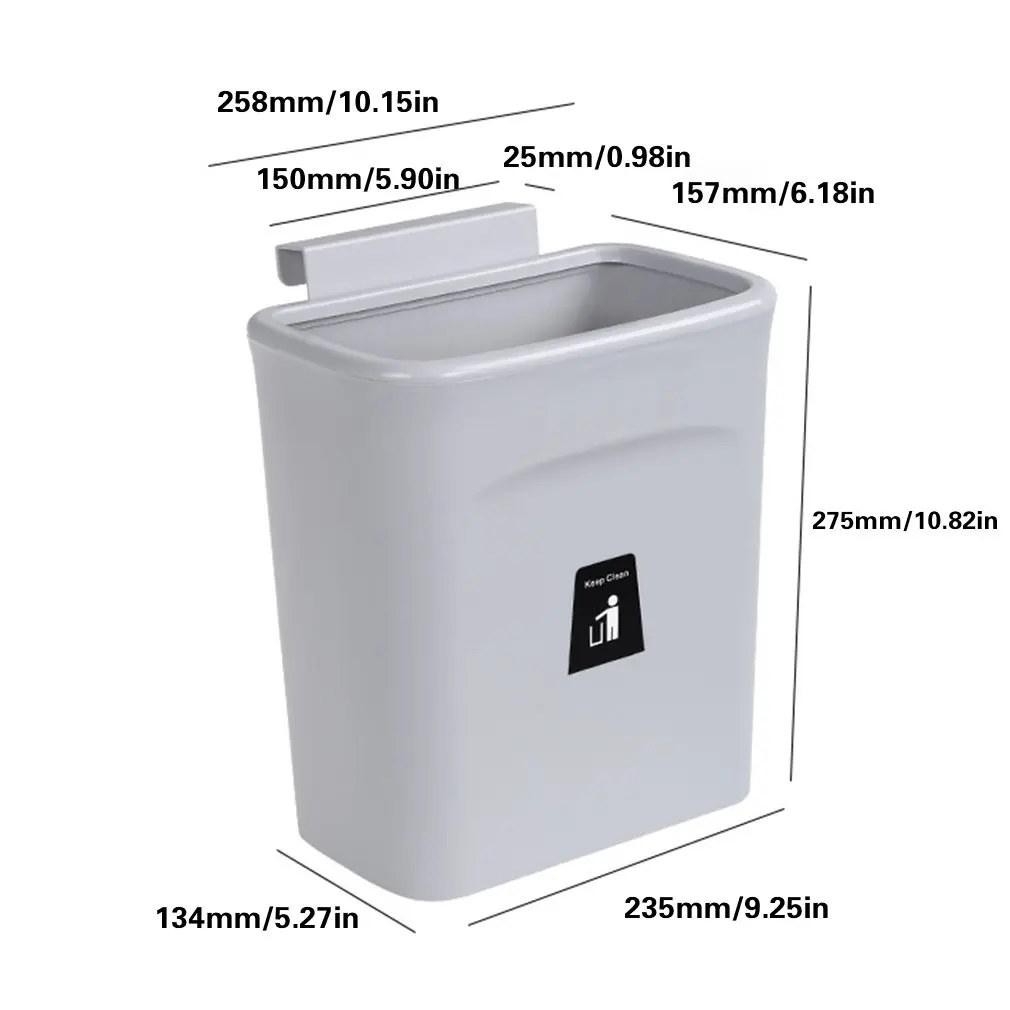 

General-purpose Trash Can For Kitchen Supplies Multifunctional Non-punch Trash Can Can Hang Trash Storage Cabinets