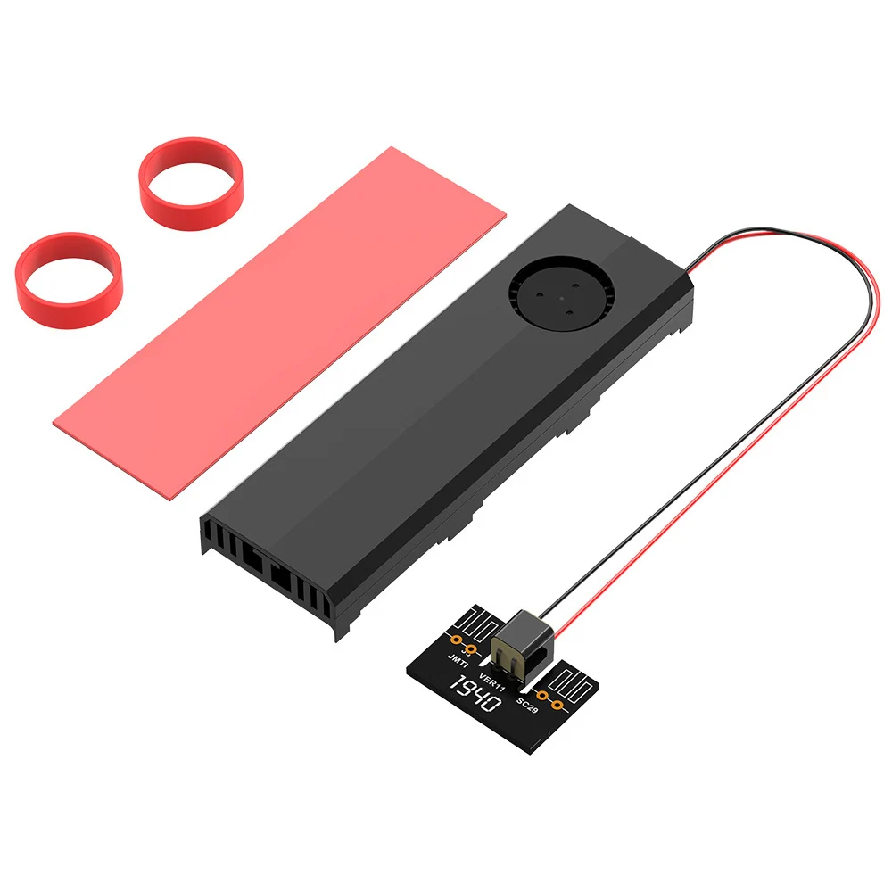 

M.2 радиатор твердотельного жесткого диска охлаждающий вентилятор RGB светодиодный вентилятор Алюминиевый сплав M2 SSD радиатор охлаждения для...