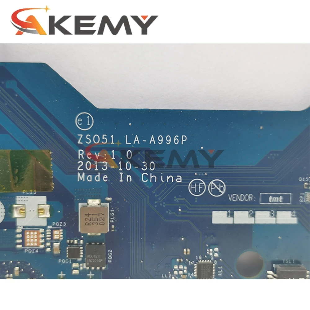 

AKemy Laptop motherboard For HP Pavilion 15-G 255 G3 Core A8-6410 Mainboard ZSO51 LA-A996P 765093-001 764260-001 764260-601