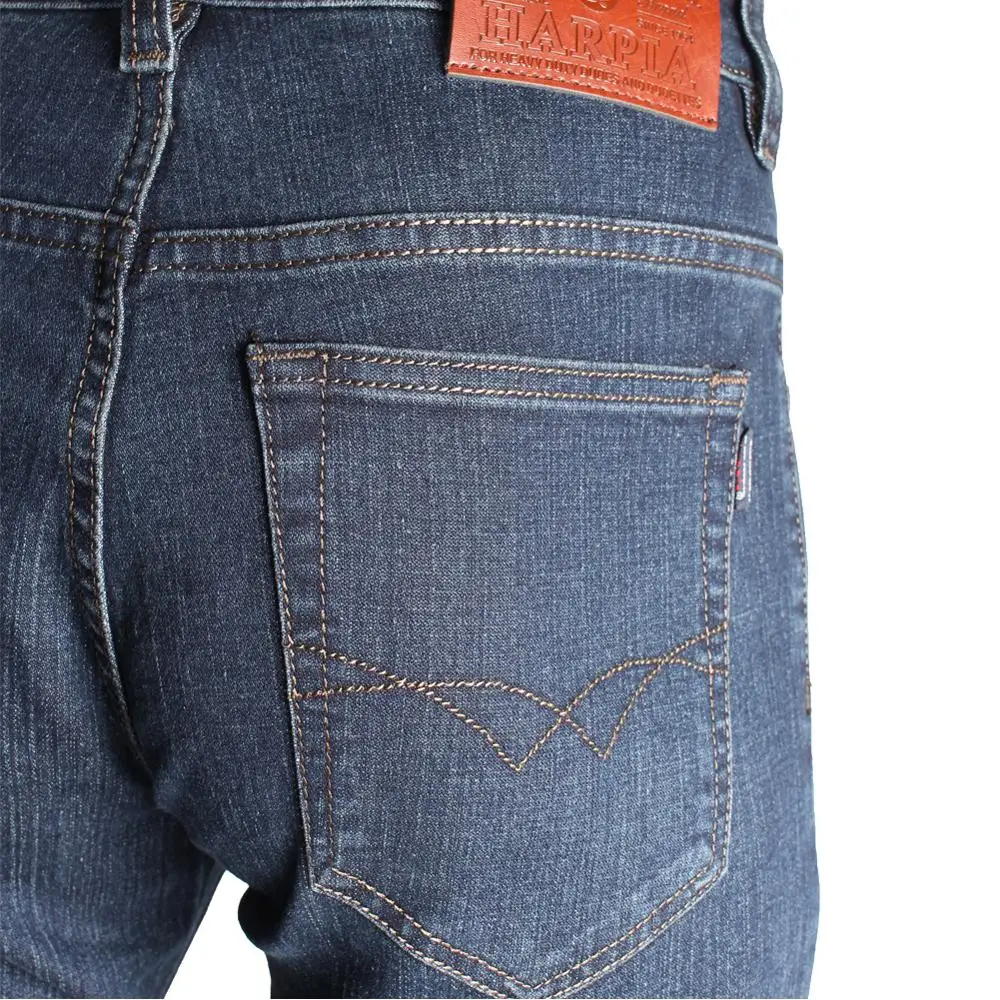 HARPIA/джинсы высокого качества мужские повседневные Прямые джинсы классические