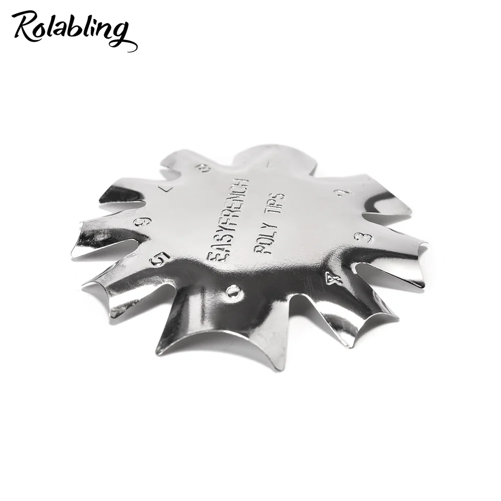 Rolabling 3 Types Easy French Smile Cut Line Nail Stencil Cutter Trimmer Clipper Multi-size DIY Manicure Accessories | Красота и