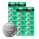 Литиевая Батарея CR2016 3 в, 20 шт.лот, CR 2016 DL2016 LM2016 KCR2016 ECR2016 GPCR для часов, игрушек, автомобильных ключей, кнопочных элементов, монет