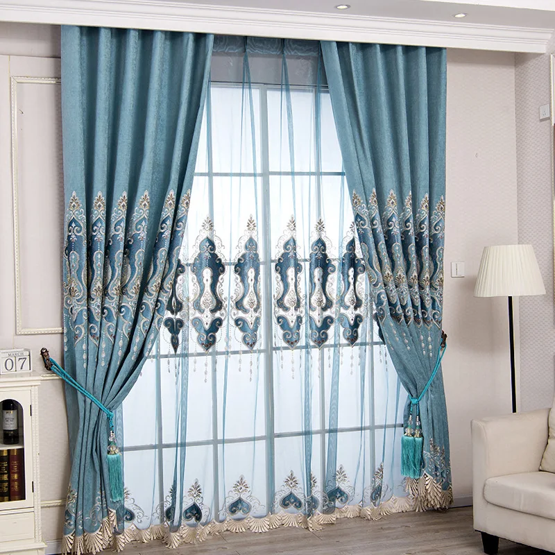 

Schneider European Embroidery Shade Curtains for Living Dining Room Bedroom.