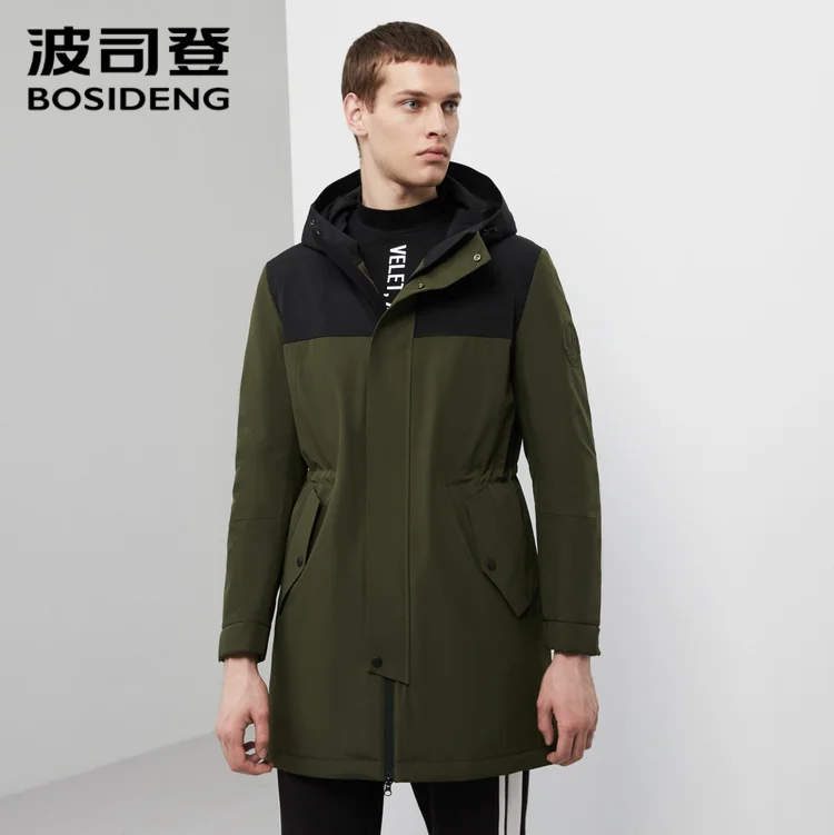Мужская куртка-пуховик BOSIDENG молодежная Осенняя теплая куртка средней длины B90132115
