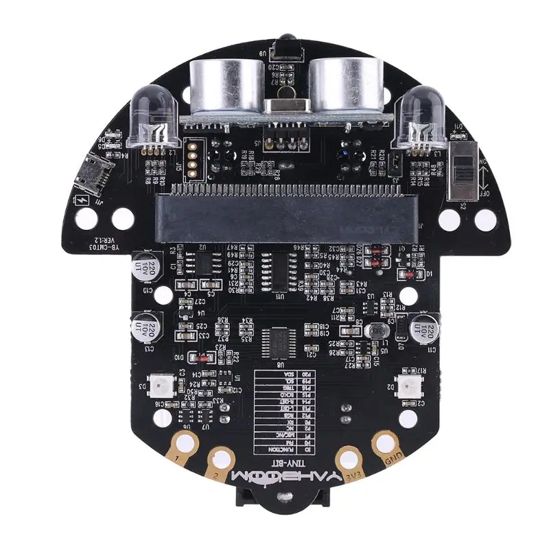 

1Set Micro:bit Graphical Programming Robot Mobile Platform Smart Car V4.0 Support Line Patrol Ambient Light Accessories