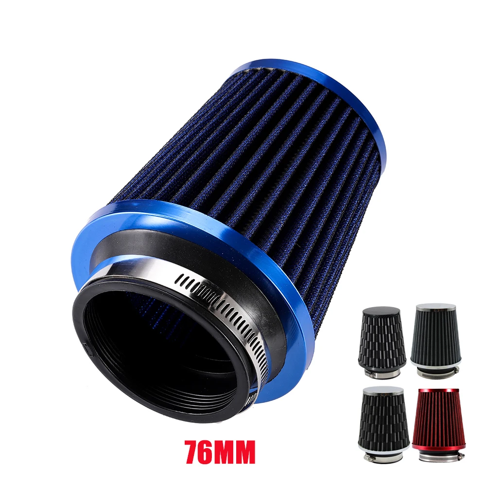 1 Pcs Universal Car Air Filters Performance High Flow Cold Intake Induction Kit Sport Power Mesh Cone 3Inch/76MM | Автомобили и