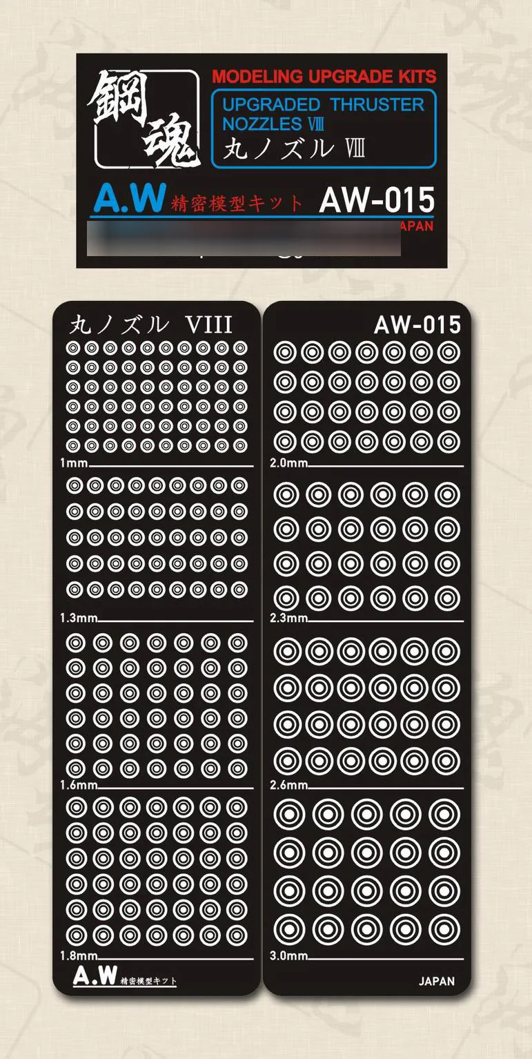 

Etching Parts For Gundam UPGRADED THRUSTER NOZZLES AW015 Model's Accessory Accept Wholesale