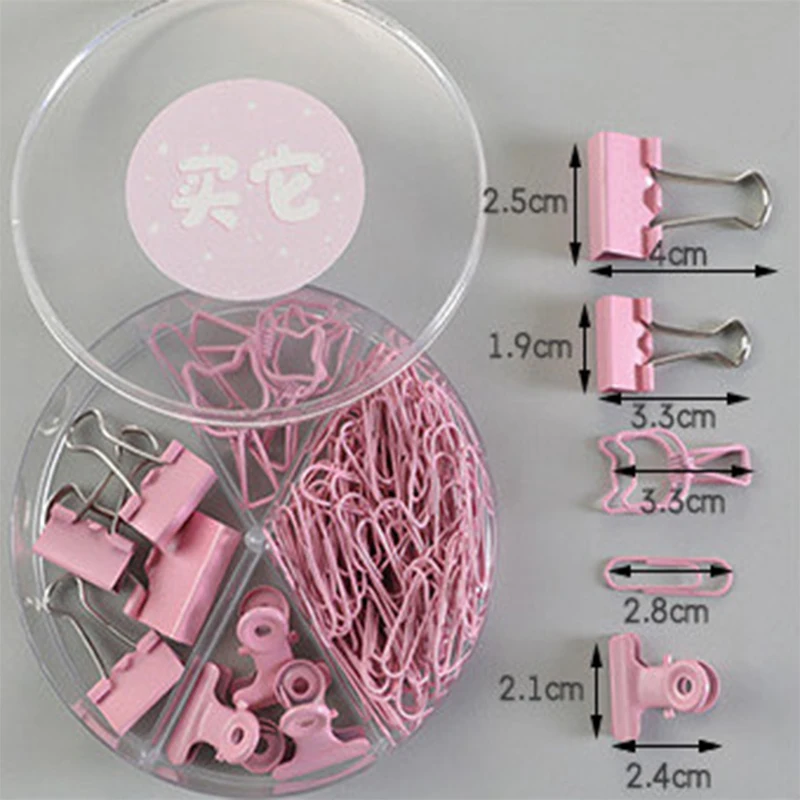 

Color long tail clip multifunctional combination set stationery dovetail clip office supplies metal clip paperclip pin