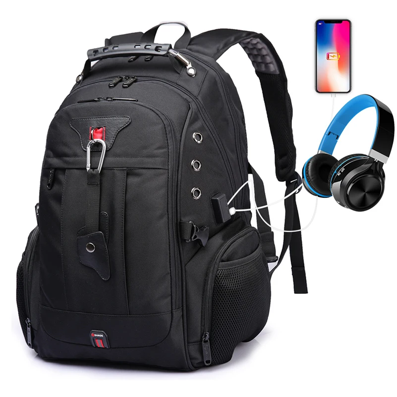Мужской рюкзак большой емкости многофункциональная сумка для ноутбука usb