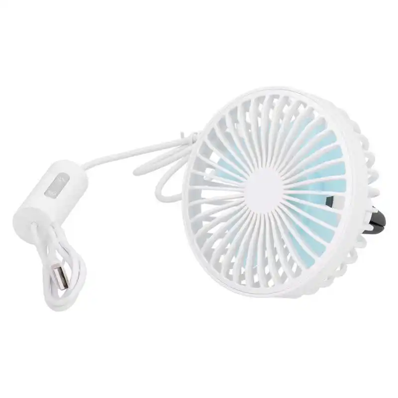 

Household appliance New Arrival Car Fan USB Powered Rotatable Adjustable Mini Air Conditioner Vehicle‑Mounted Fan White