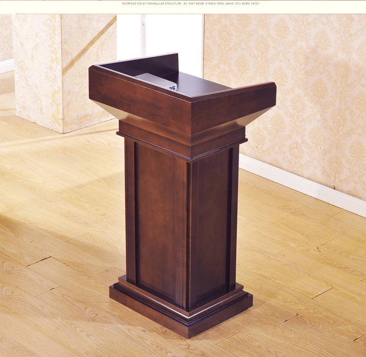 

New solid wood podium speech desk welcoming reception desk teacher's podium wedding hosted vows