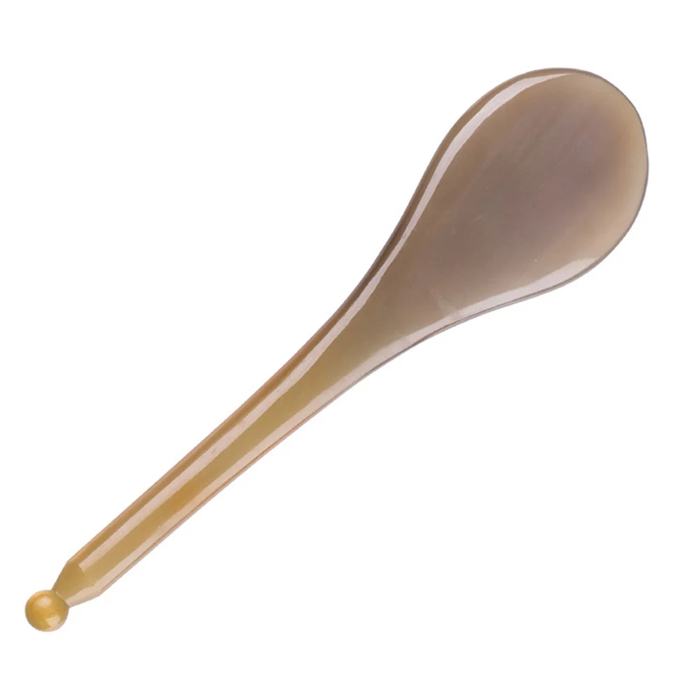 

1Pc Board Facial Beauty Tool Portable Yak Horn Guasha Plate