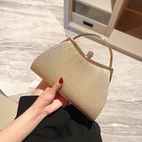 ruched women evening bags golden diamonds wedding handbags 2021 new female day clutch for ladies gift purse