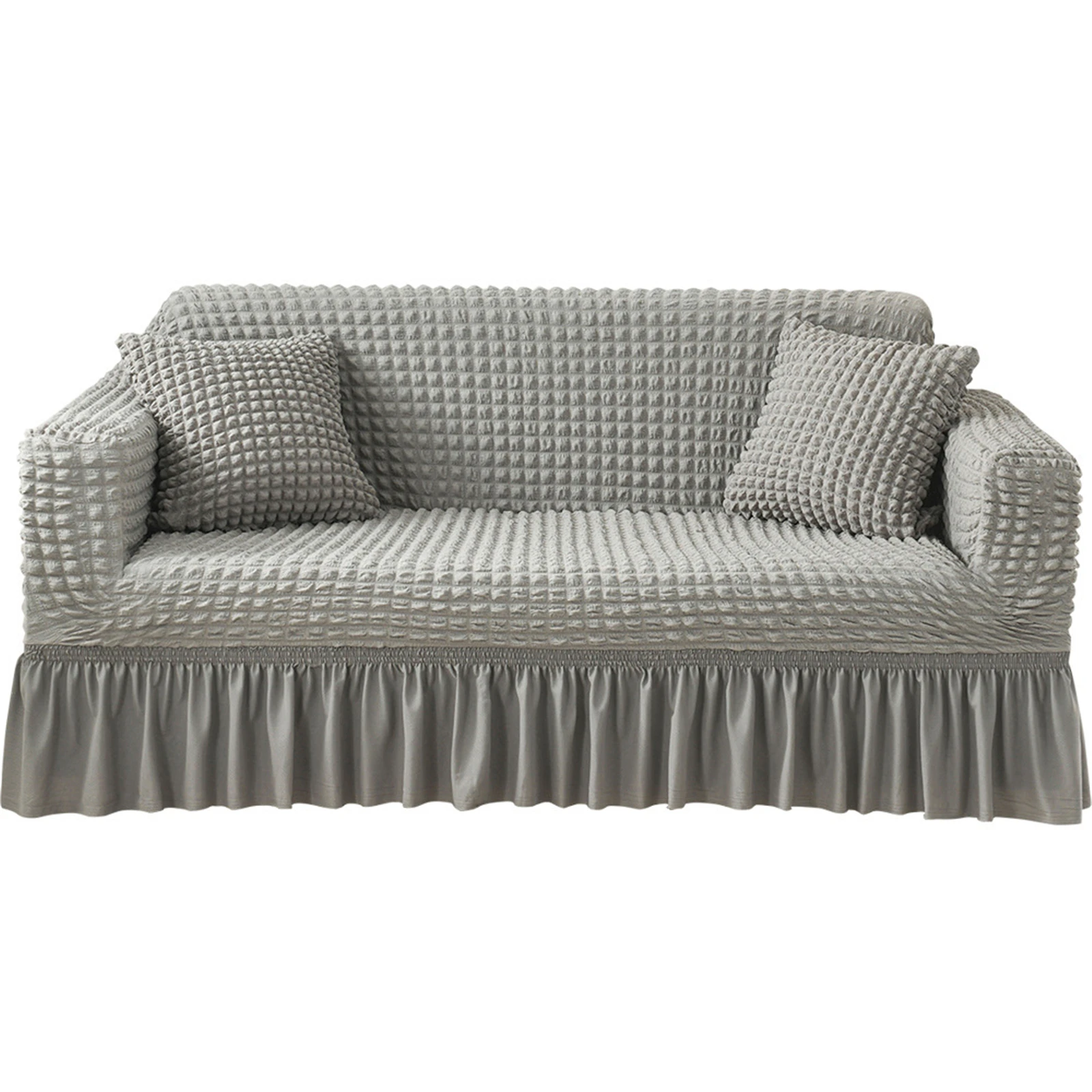 

WarmsLiving Elastic Sofa Cover For Living Room Printed Plaid Stretch Sectional Slipcovers Sofa Couch Cover L shape 1-4-Seater