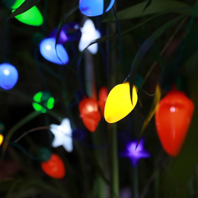 Новинка рождественские светодиодные огни красочные светящиеся лампочки