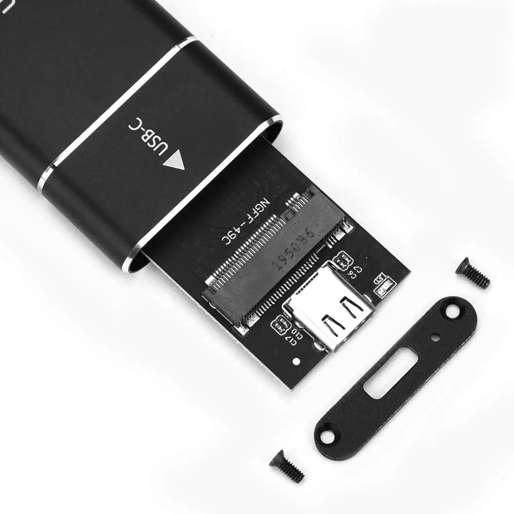 Алюминиевый сплав M.2 SSD Чехол B Ключ NGFF к USB 3 1 Gen Type C адаптер Внешний корпус для