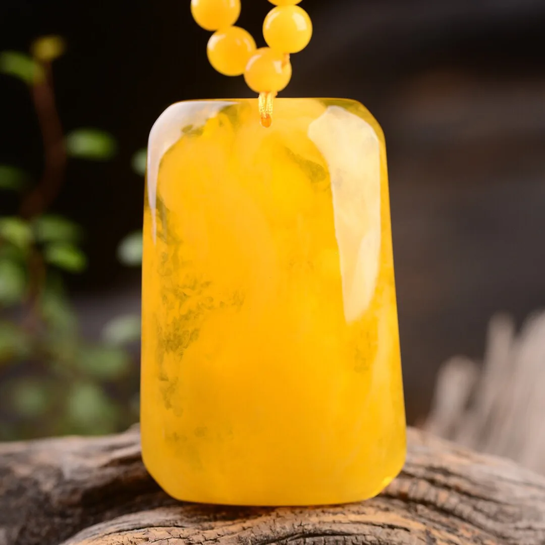 

Натуральные балтийские янтарные пустые бриллиантовые украшения для мужчин и женщин, цепочка для свитера, ожерелья с подвесками из медового воска, подарки на удачу