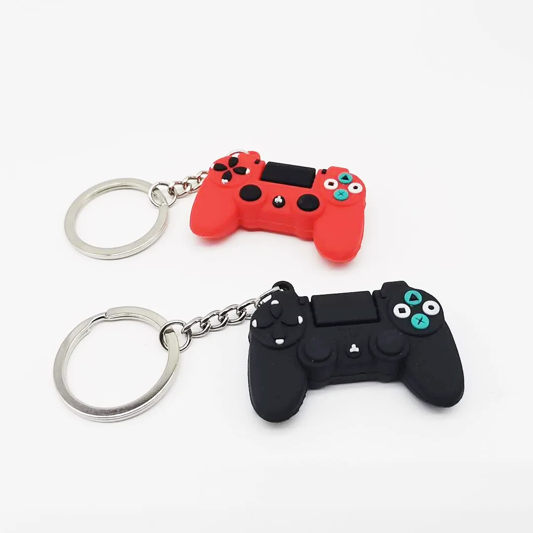 

Hot Popular Sale Simple Video Game Handle Keychain Couple Joystick Machine Keyring for BoyGift Key Holder Trinket Wholesale