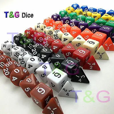 10 наборов 7 эльфов Кости полный комплект d4 d6 d8 d10 d12 d20 % dnd|dnd dice|dice dnddice set |