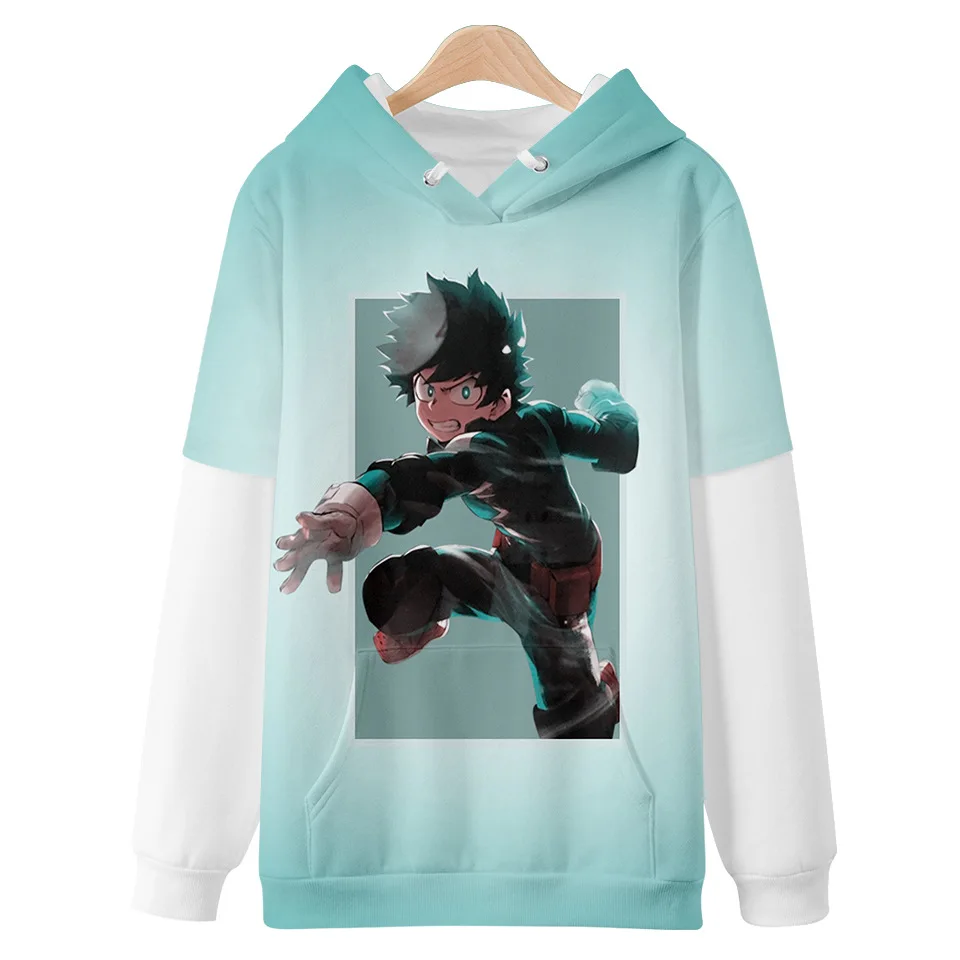 Костюм для косплея аниме Моя геройская Академия Deku Повседневная Толстовка с