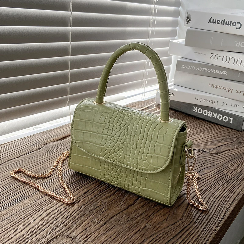 

Simple Youth Ladies Solid Color Small Square Handbag Totes Fashion PU Leather Flap Underarm Shoulder Bags for Women 2021 Shell