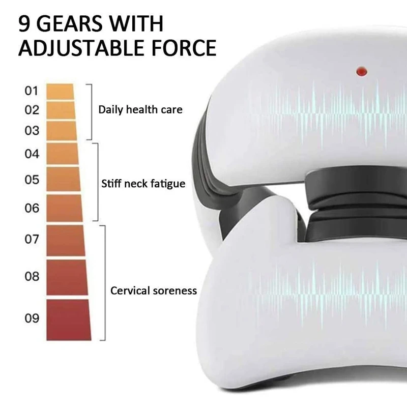 

Smart 4D Magnetic Pulse Heated Electric Neck Massager Far Infrared Heating Pain Relief Cervical Massage