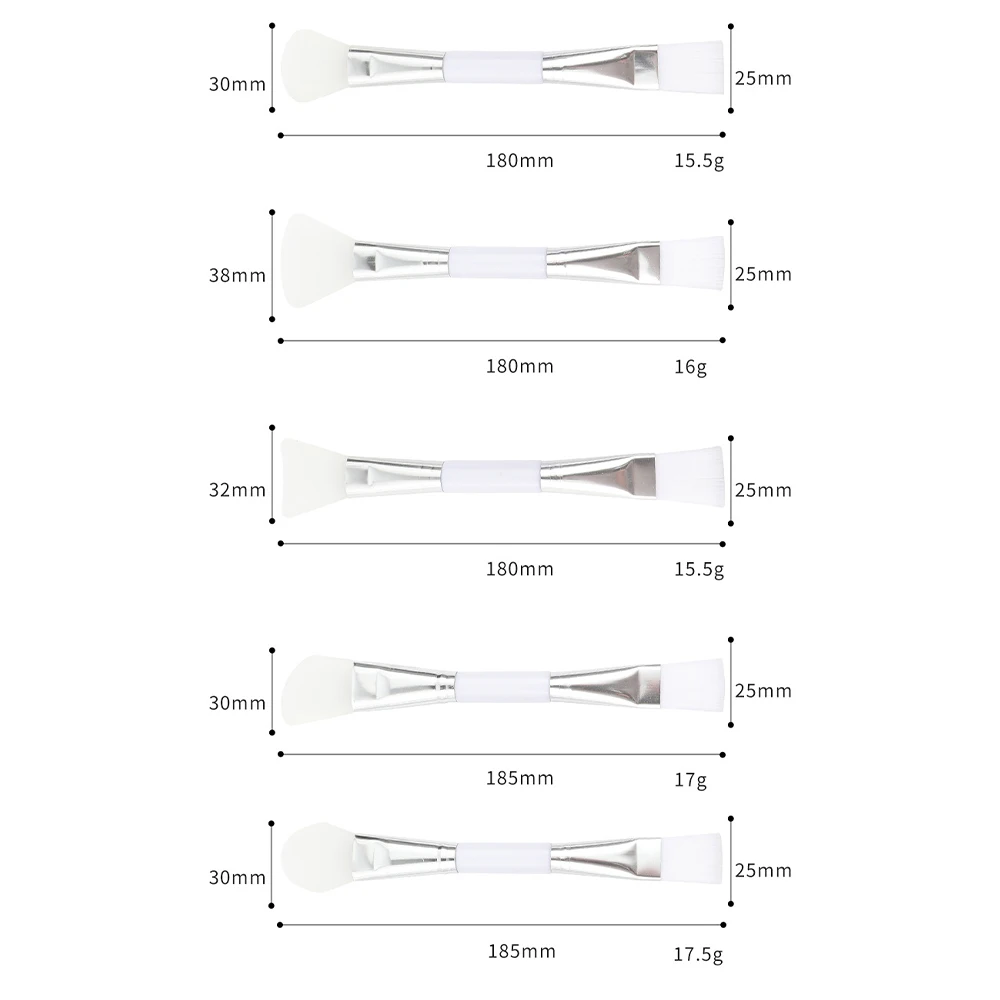 

1Pc Cosmetic Beauty Tool Skin-Care Concealer Makeup Brushes Silica Gel Wool Fiber Blending Double-Ended Facial Mask Brush Makeup
