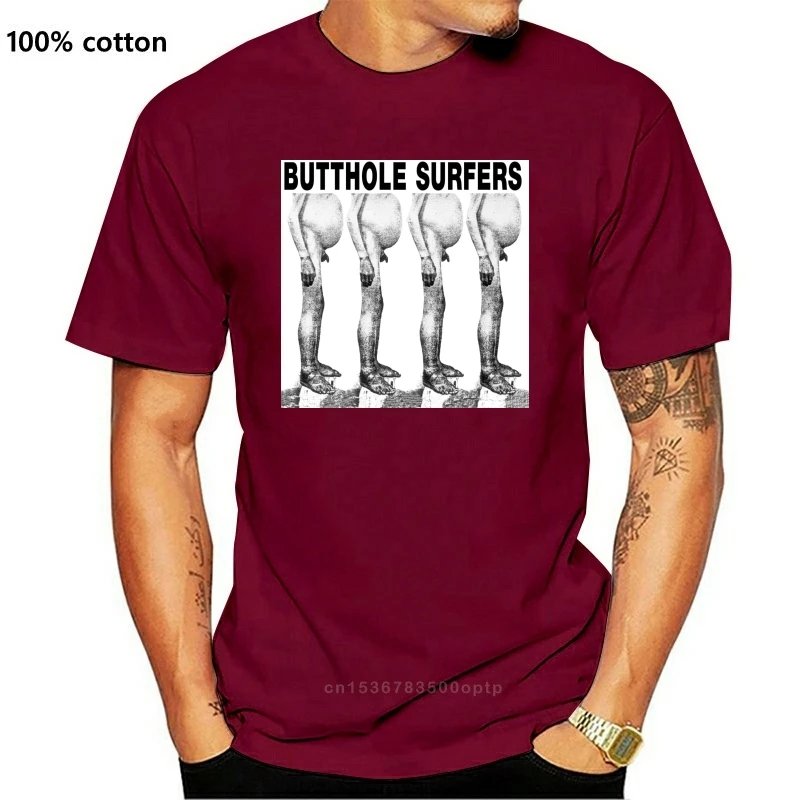 

Стильные мужские топы Butthole Surfers, черная футболка с коротким рукавом (2)