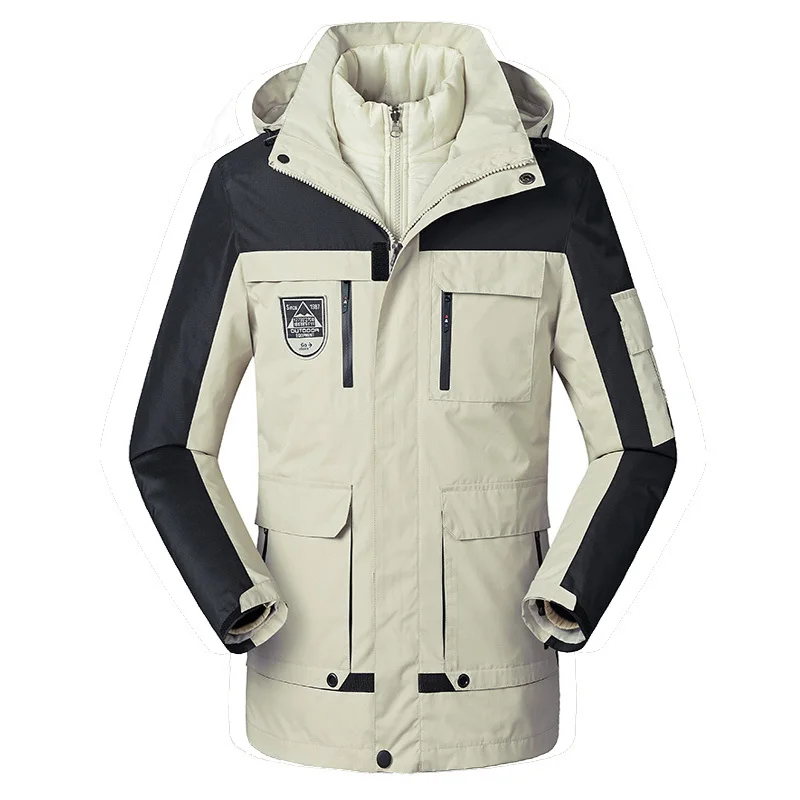 women Ivory white Топ для мужчин и женщин, куртка, пальто, Осень-зима, для катания на лыжах, рыбалки, пуховики, ветровка для мужчин, водонепроницаемая Женская куртка для кемпинга и пешего туризма - Цвет: women Ivory white