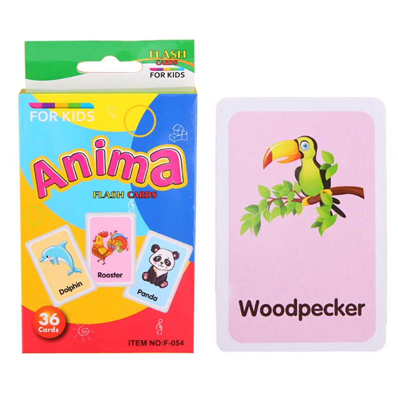 

Children Education Toy Kids Recognition Color Animal Shape Teaching Card Early Learning Educational Toys