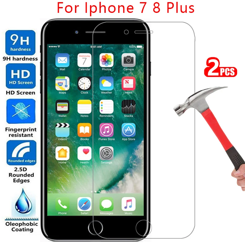 

Защитное закаленное стекло для iphone 7, 8 plus, Защита экрана для iphone 7plus, 8 plus, Защитная пленка для iphone 7, iphone 8, iphone