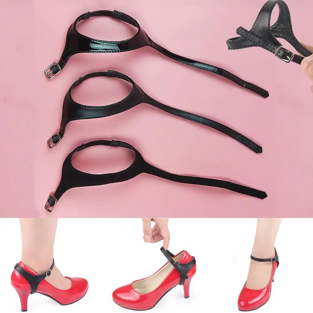 

2pcs Fashion Women Shoe Strap Female High Heel Shoes Belt Leather Ankle Tie Strap Belt Anti-loose Shoelace Accessories
