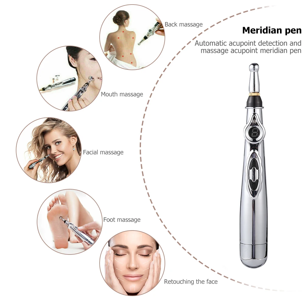 

Electric Acupuncture Point Massage Pen Pain Relief Laser Therapy Electronic Meridian Energy Pen Body Head Back Neck Leg Massager