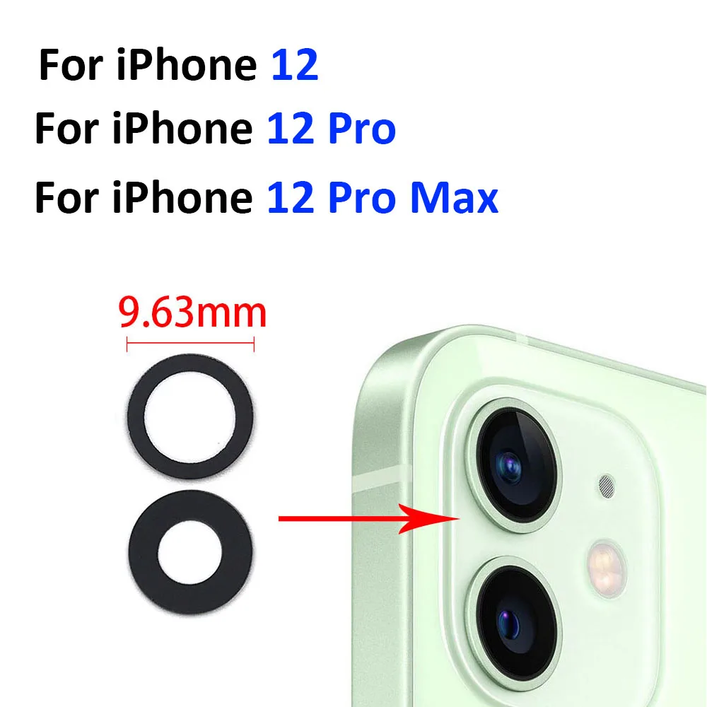 

Запасные части для объектива задней камеры Iphone 12 Pro, X, XR, XS, 11 Pro Max, 6, 6S, 7, 8 Plus, 100 шт.