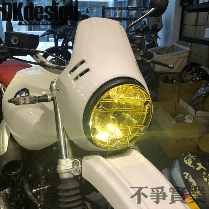 DKdesign желтая/белая акриловая светильник РА мотоцикла защитная крышка для BMW R NineT