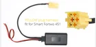 MINI ISO 6 Pin AUX Bluetooth 5,0 Модуль Aux адаптер для Smart Fortwo 451 Roadster Grundig CD радио