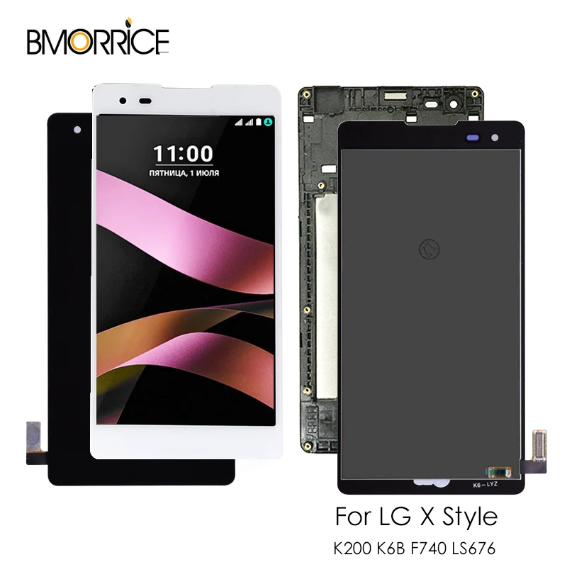 5 0 ''ЖК дисплей для LG X Style K200 K6B F740 LS676 ЖК кодирующий преобразователь сенсорного