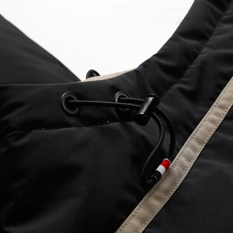 

Fashion trend thick warm cotton jacket men's high quality tooling hooded padded jacket bread jacket casual street winter jacket