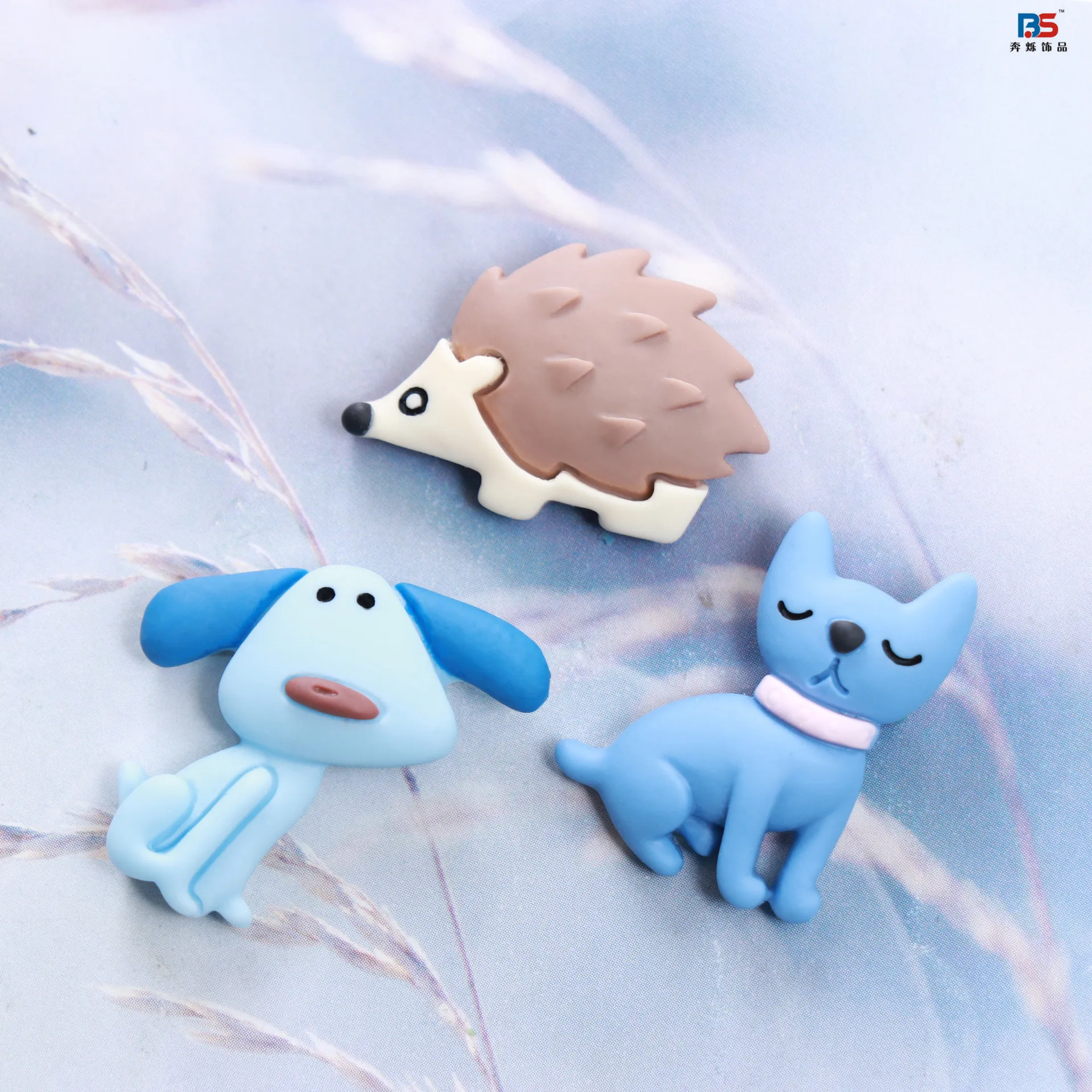 Резиновые банты для волос в виде медведя собаки ежа 10 шт. кабошоны скрапбукинга |