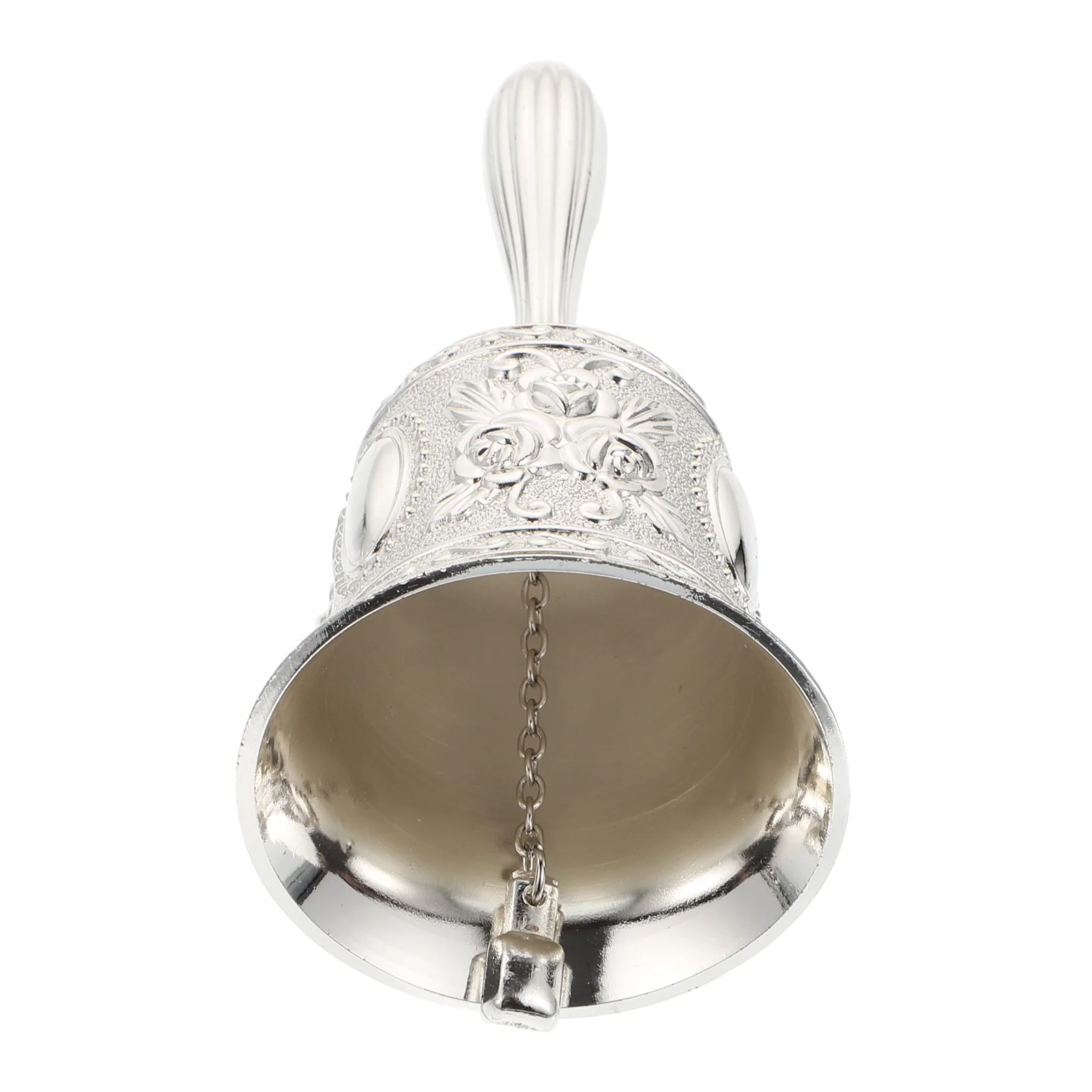 

1 шт. уникальный ручной Колокольчик из цинкового сплава, ручной Колокольчик для бара (серебристый)