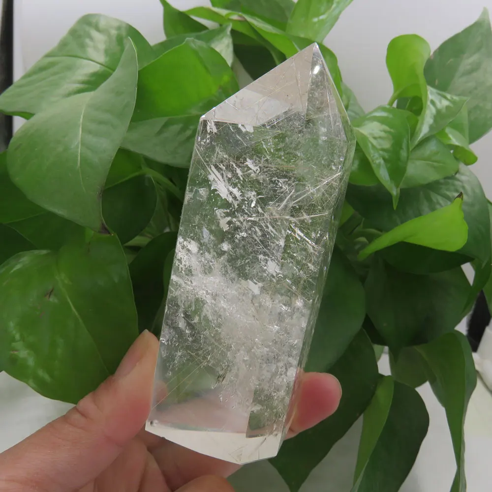 Чудесно! 222 г AAA естественные белые прозрачные Rutilated волосы кварца Rutile