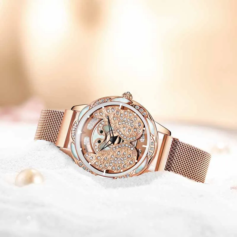 NAKZEN Women Watches Stainless Steel Wristwatch Top Luxury Quartz Montre Femme Life Waterproof Clock Gifts For Women Reloj Mujer enlarge