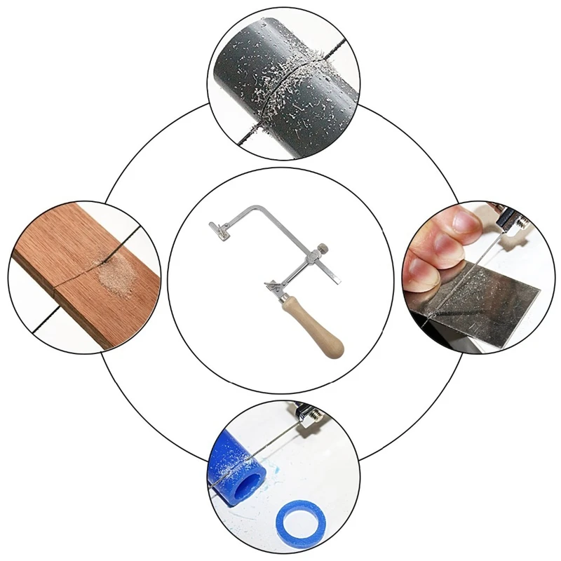 Профессиональный Регулируемый бантик для пилы деревянная ручка ювелирная рама
