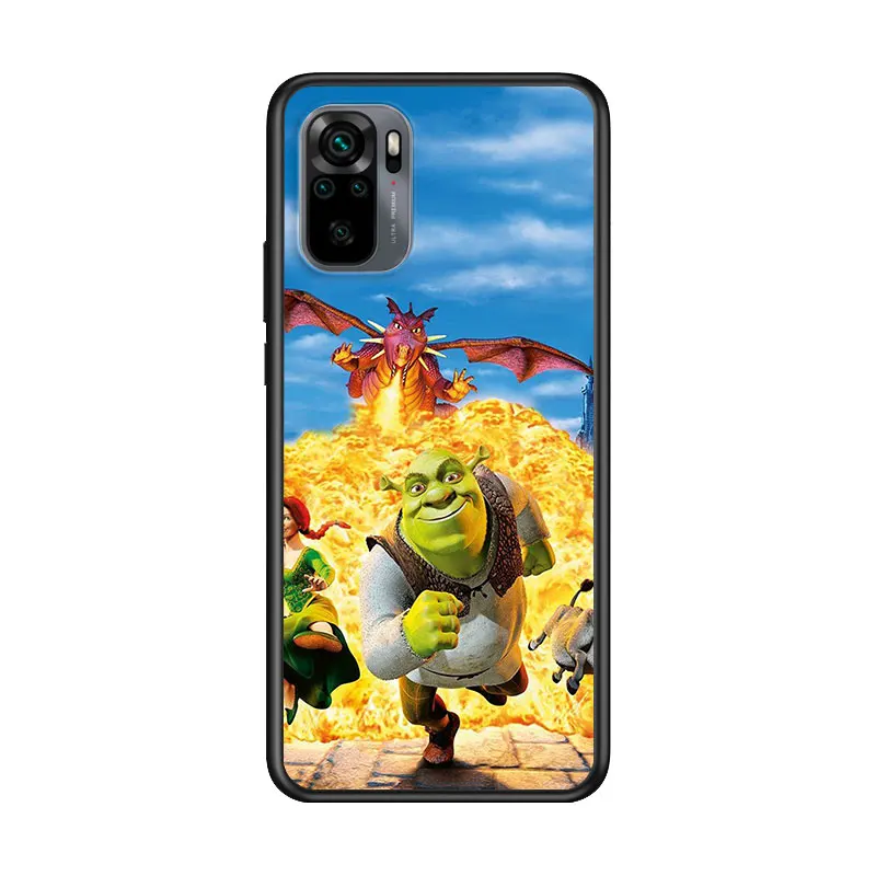 

Cartoon Moive Shrek Coon for Xiaomi Redmi Note 10 10S 9 9T 9S 9Pro Max 8T 8Pro 8 7 6 5 Pro 5A 4X 4 Soft Black Phone Case