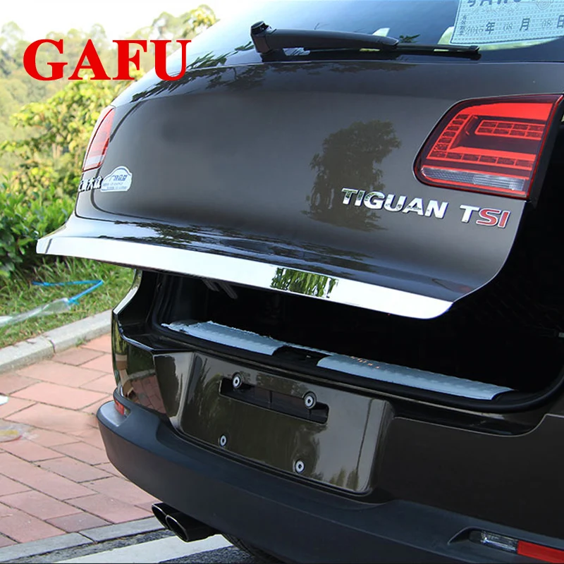 Хромированная накладка на дверь задней двери багажника для Vw Tiguan 2010 2011 2012 2013 2014 2015