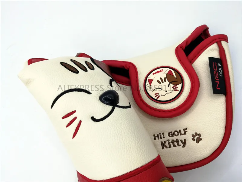 Новинка чехол для головы счастливого кота клюшки гольфа с магнитной застежкой из